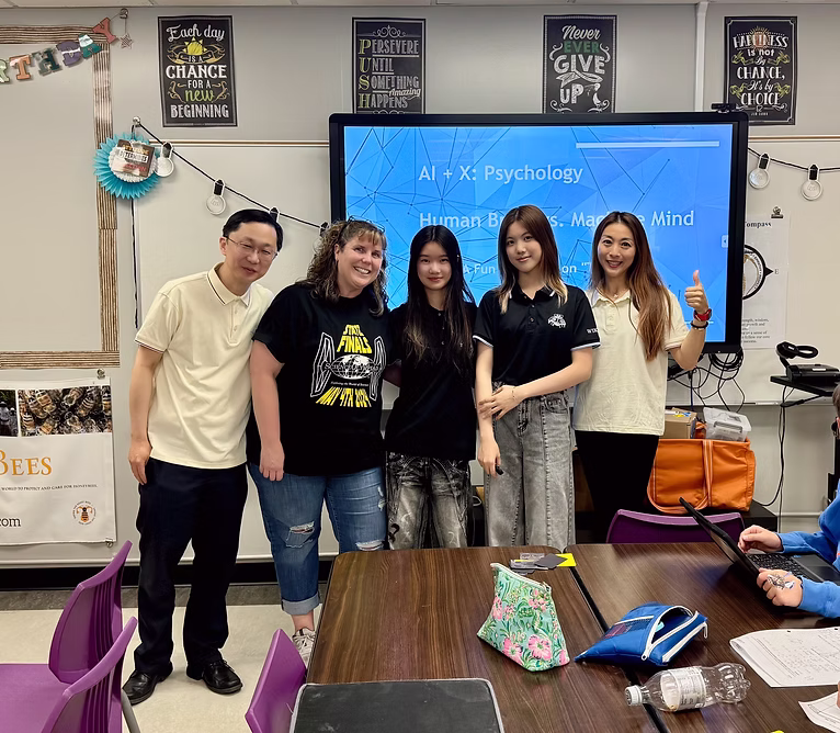 A WIKAIR workshop at a school in Birmingham, Michigan.